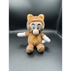 Tanooki Mario Super Mario 3D Land 8" Plush Raccoon 2013 Nintendo Little Buddy